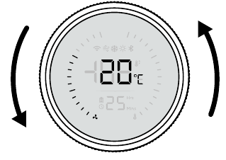 De temperatuur instellen - Stap 3