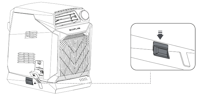De add-on batterij verwijderen - Stap 2