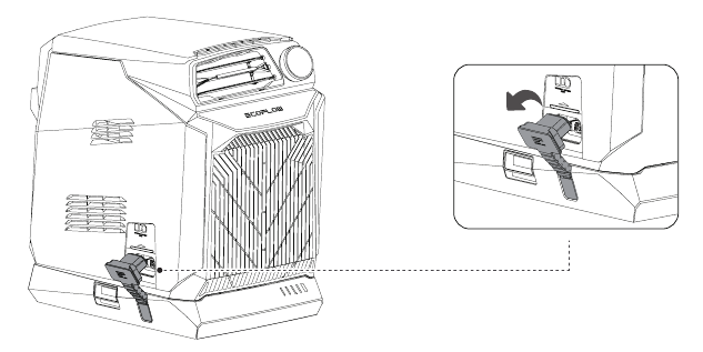 De add-on batterij verwijderen - Stap 1