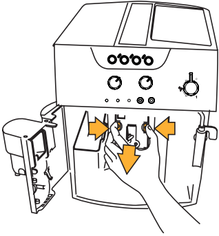 De koffietuitjes reinigen