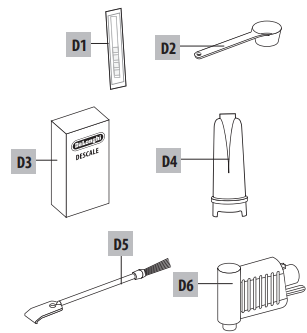 Beschrijving van de accessoires