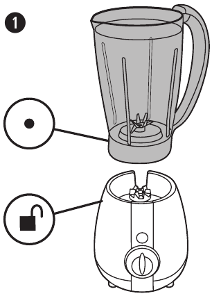 Uw blender monteren - Stap 1