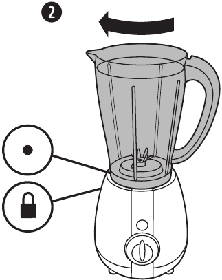 Uw blender monteren - Stap 2