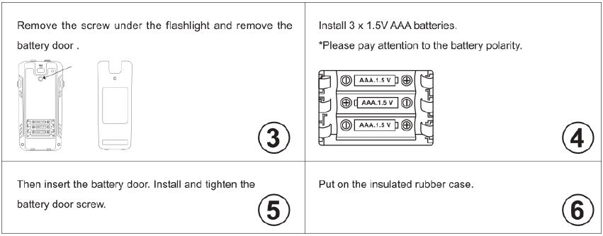 Batterijen plaatsen - Stap 2