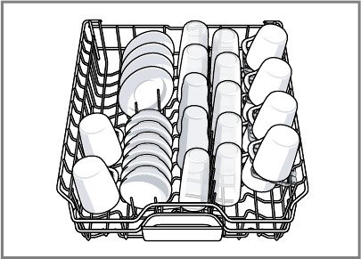 10 couverts - Bovenste korf