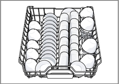 12 couverts - Bovenste korf
