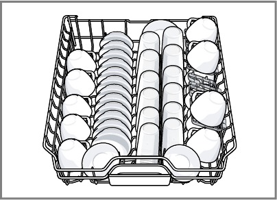 12 couverts - Bovenste rek