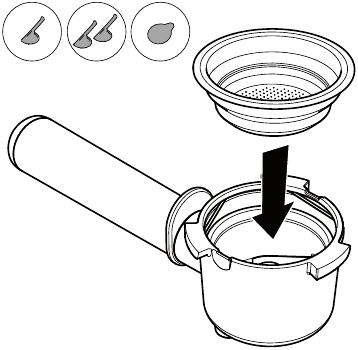 Espresso bereiden met gemalen koffie