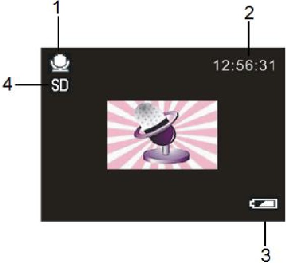 Beschrijving van het menu Audio-opnamemodus