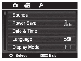 Setup Menu
