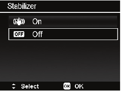 Stabilisator activeren