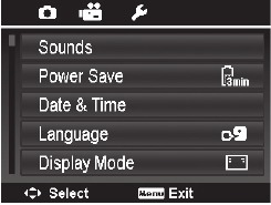 Setup-menu