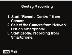 Geotag-menu