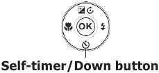 Zelfontspanner/omlaag-knop
