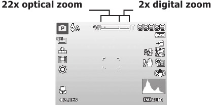 De digitale zoom aanpassen