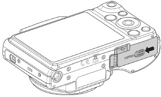 De batterij plaatsen - Stap 1