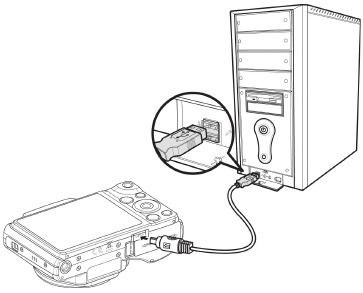 Verbindingen maken - Het apparaat aansluiten op een pc
