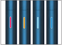 Het apparaat is gereset en de Status-led knippert twee keer rood, oranje, ijsblauw en blauw, achtereenvolgens.