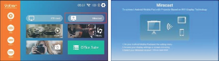Miracast (voor Android-apparaten) - Stap 1