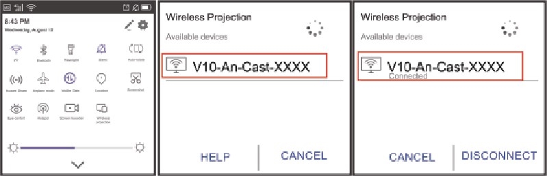 Miracast (voor Android-apparaten) - Stap 2