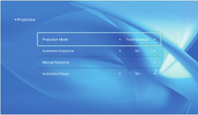 Projectiemodus