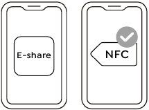 E-share NFC instelling