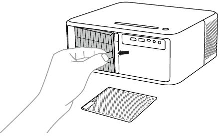 Het luchtfilter reinigen - Stap 2