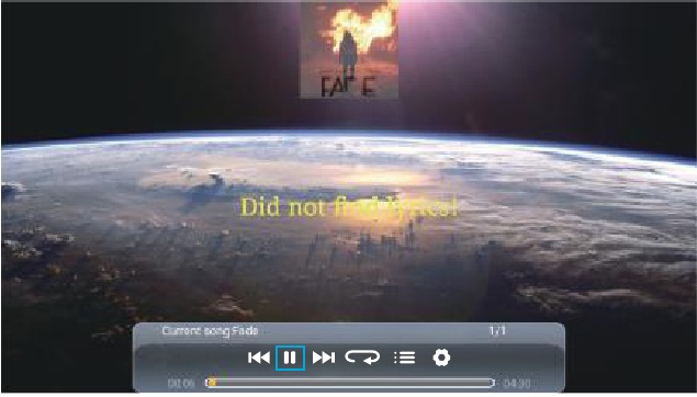 Muziek afspeelinterface