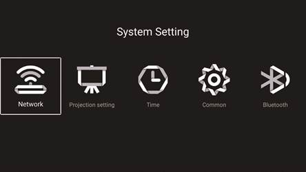Projectorsysteeminstelling