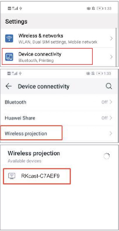 Android-Thuisnetwerkverbindingsmodus - Stap 3