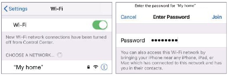 iOS-Thuisnetwerkverbindingsmodus - Stap 2