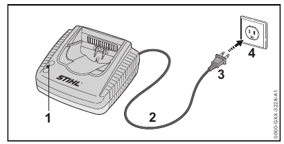 De oplader instellen