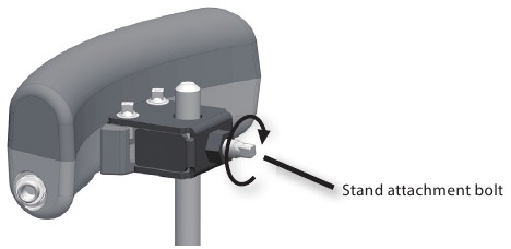 De BT-1 bevestigen aan een standaard