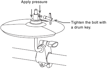 De CY-5 gebruiken als een hi-hat pad - Stap 2