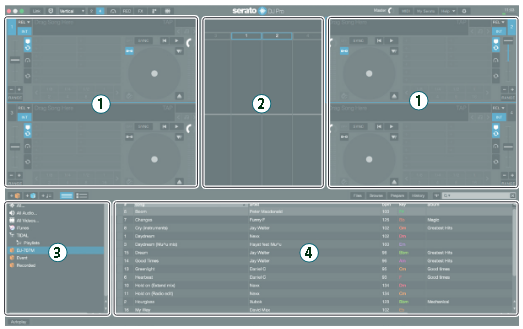 Overzicht van basisbewerkingen in Serato DJ Pro