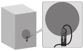 Bevestiging van de clipmicrofoon aan je cajon.