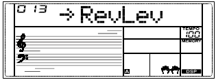 Functiemenu - Reverb Level