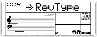 Functiemenu - Reverb Type