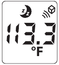 Nachtmodus voedsel-/vloeistoftemperatuur