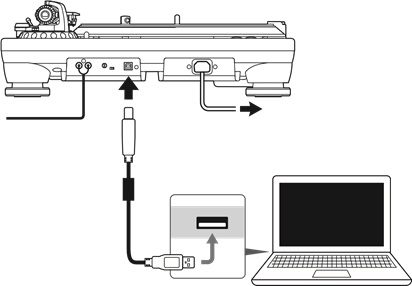 Aansluiten op computers met USB-ingang