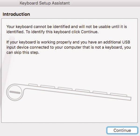 Toetsenbordconfiguratie-assistent voor Mac - Stap 2