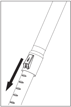 De telescopische buis aanpassen