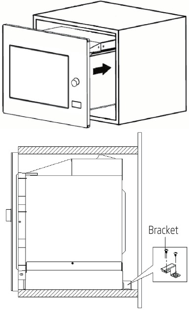De oven bevestigen - Stap 1