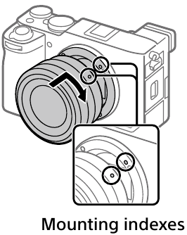Een lens bevestigen