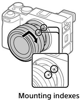Een lens bevestigen