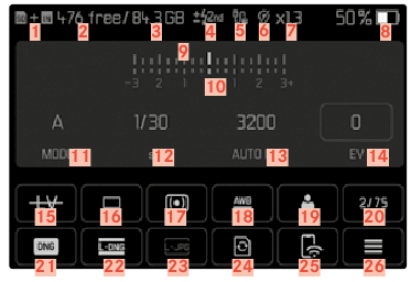 DISPLAY OP HET LCD-PANEEL