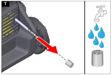 Reinig het reinigingsmiddelfilter