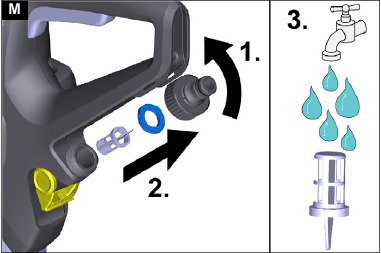 Het waterfilter reinigen