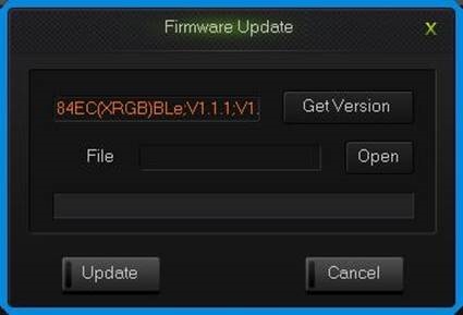 Interface voor het upgraden van toetsenbordfirmware