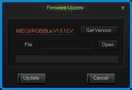 Interface voor het upgraden van toetsenbordfirmware